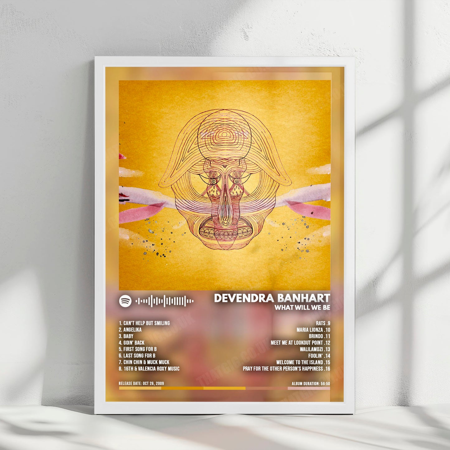 Devendra Banhart "What Will We Be" Album Cover Poster - with Complete Tracklist