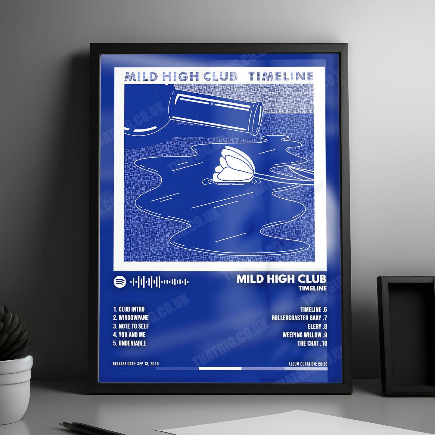 Mild High Club "Timeline" Album Cover Poster - with Complete Tracklist