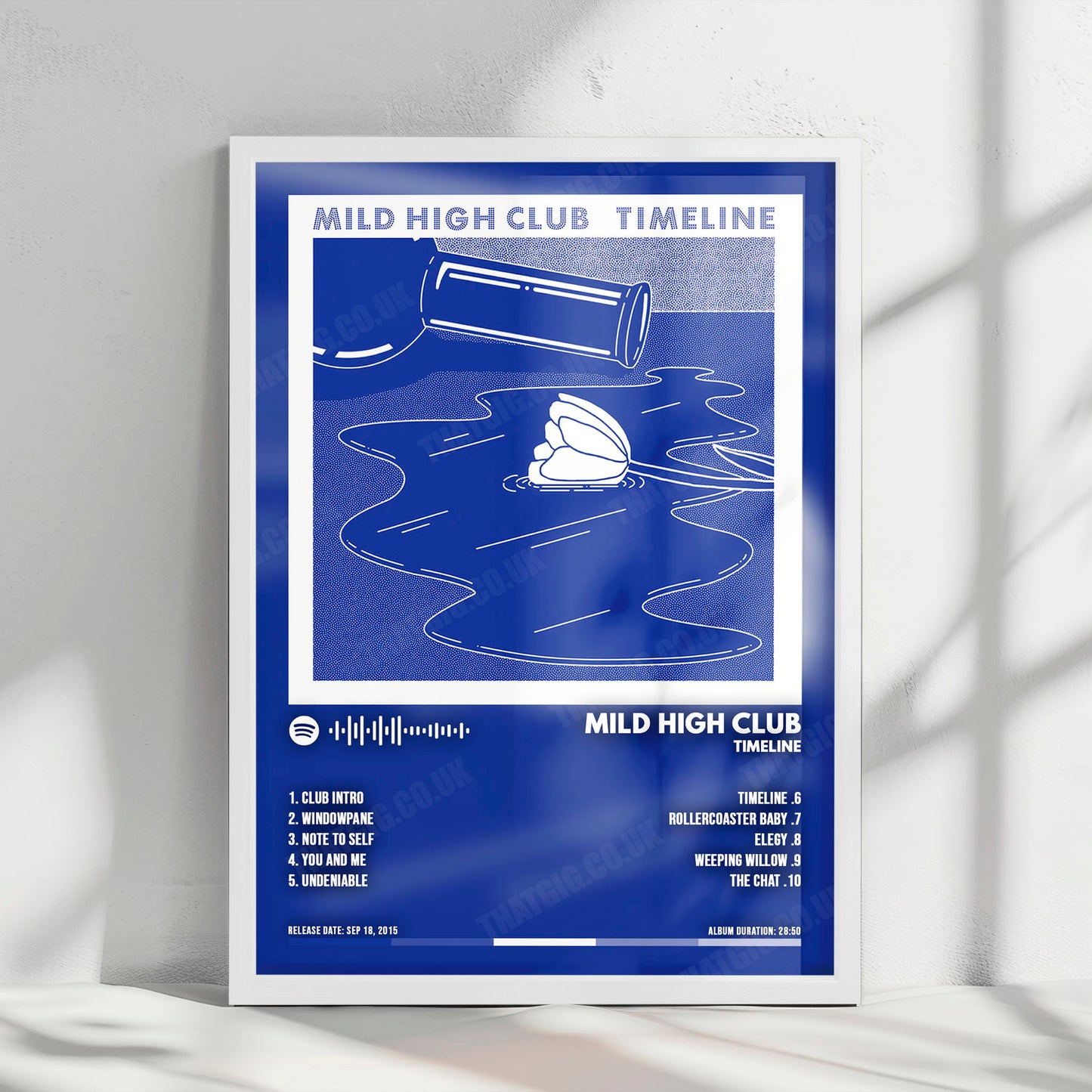 Mild High Club "Timeline" Album Cover Poster - with Complete Tracklist
