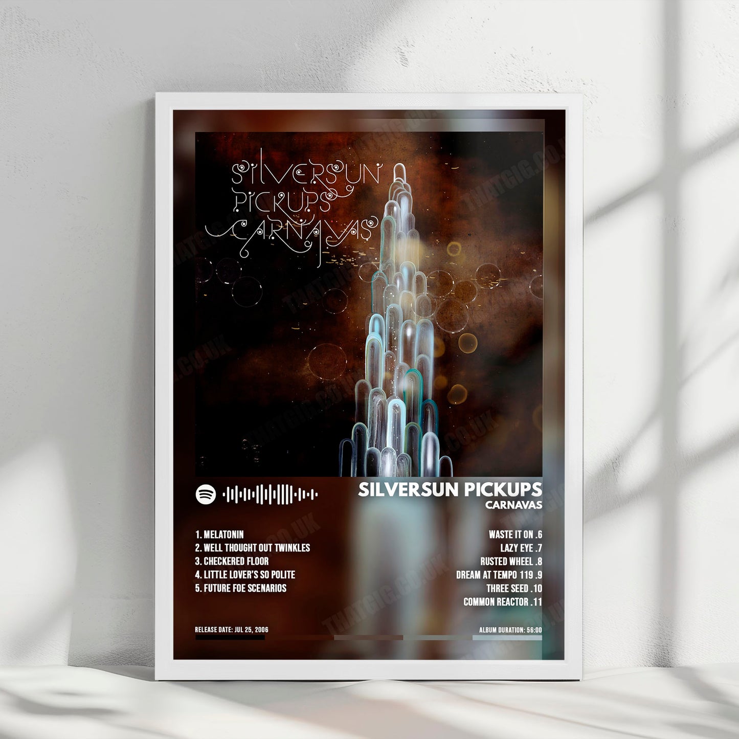 Silversun Pickups "Carnavas" Album Cover Poster - with Complete Tracklist
