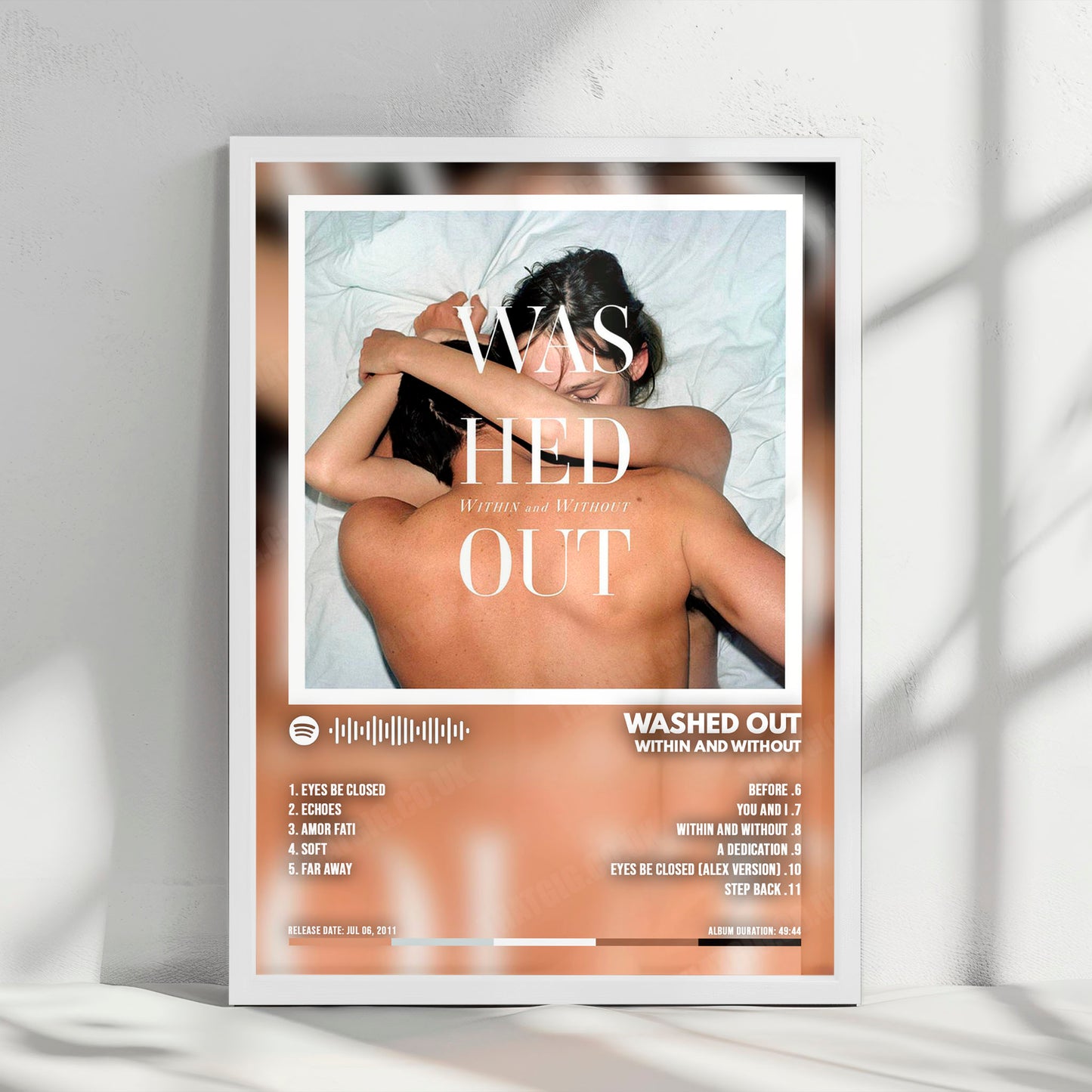 Washed Out "Within and Without" Album Cover Poster - with Complete Tracklist