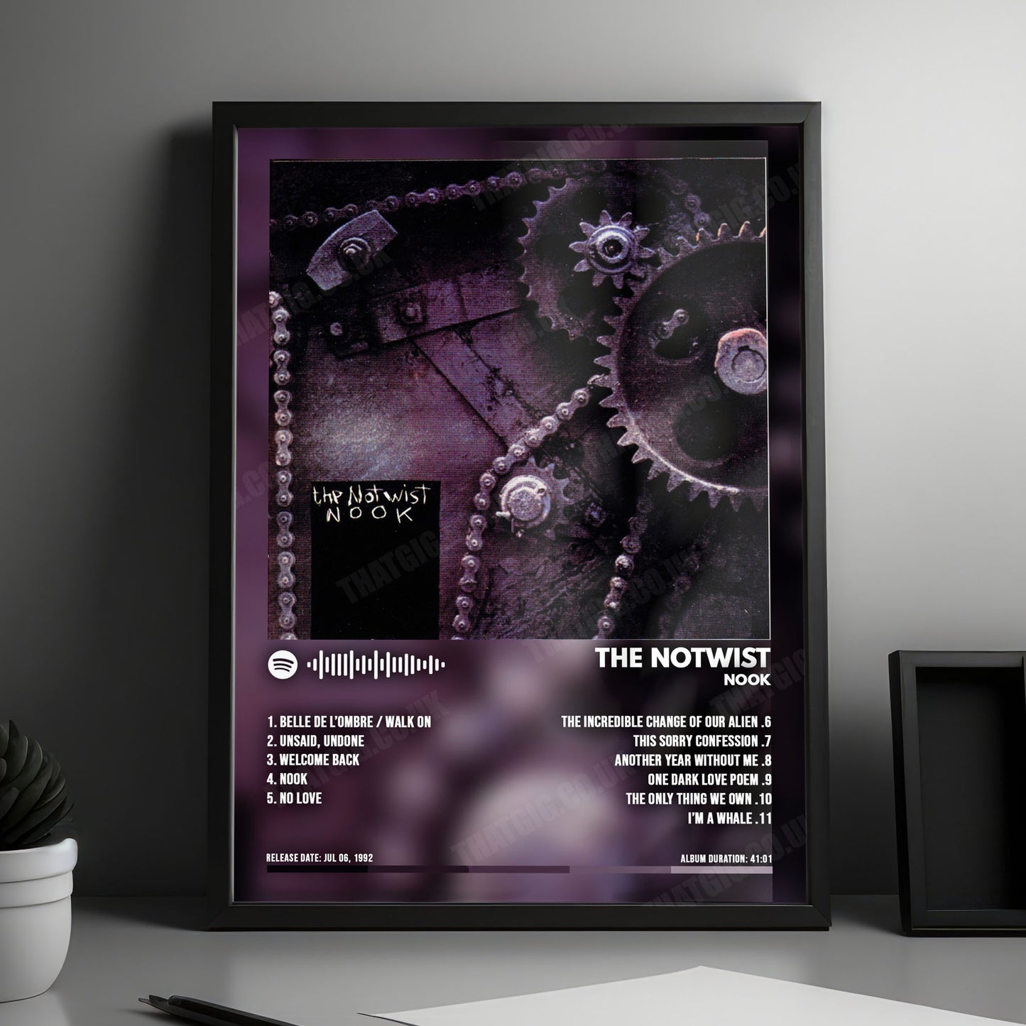 The Notwist "Nook" Album Cover Poster - with Complete Tracklist