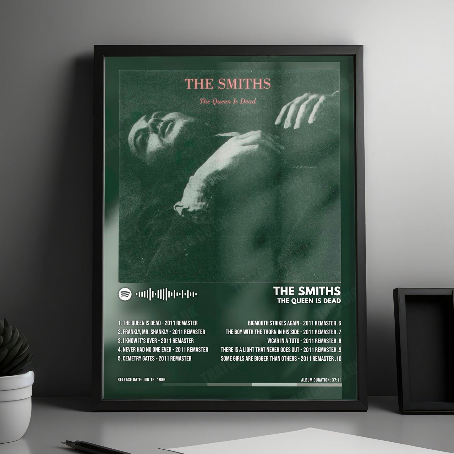 The Smiths "The Queen Is Dead" Album Cover Poster - with Complete Tracklist