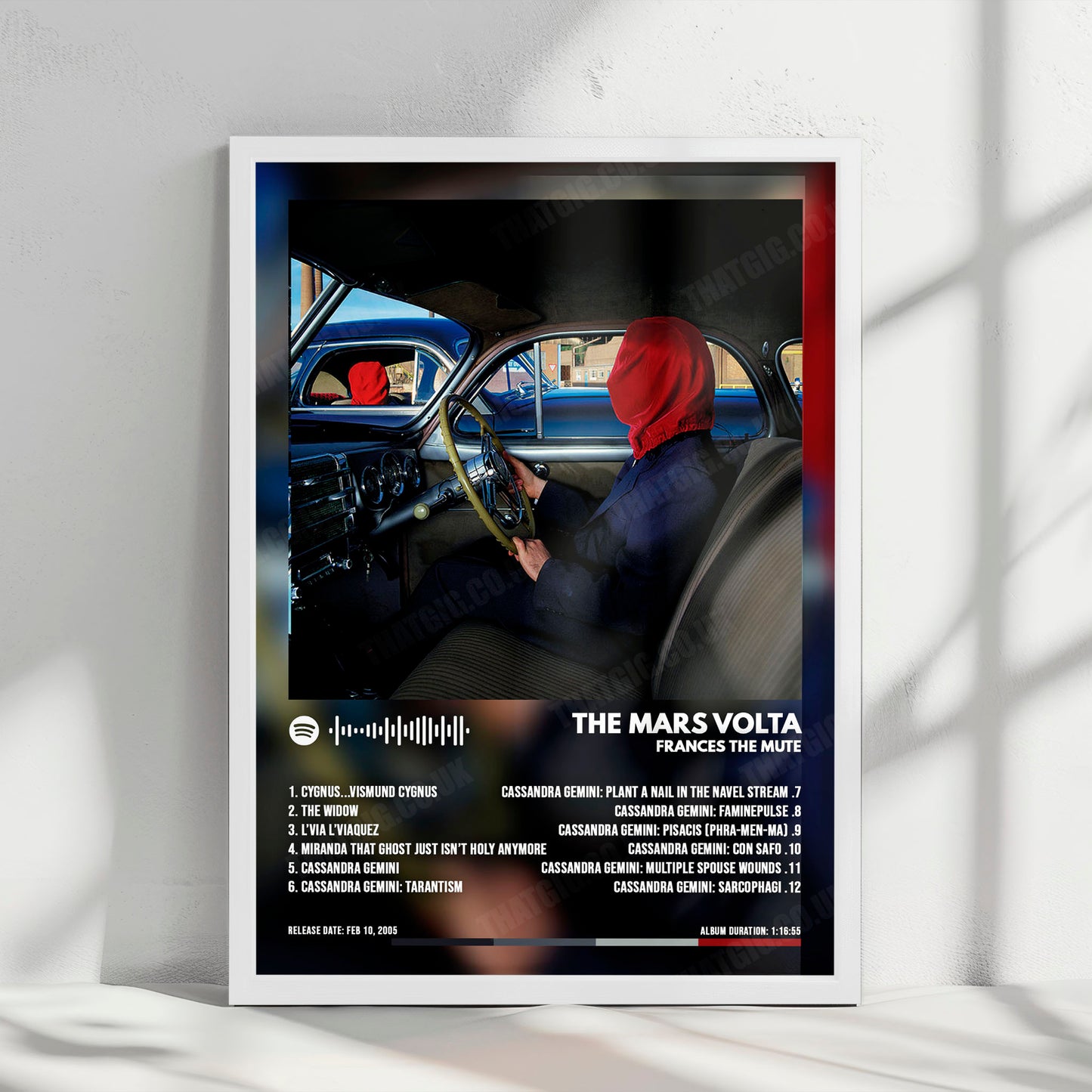 The Mars Volta "Frances the Mute " Album Cover Poster - with Complete Tracklist