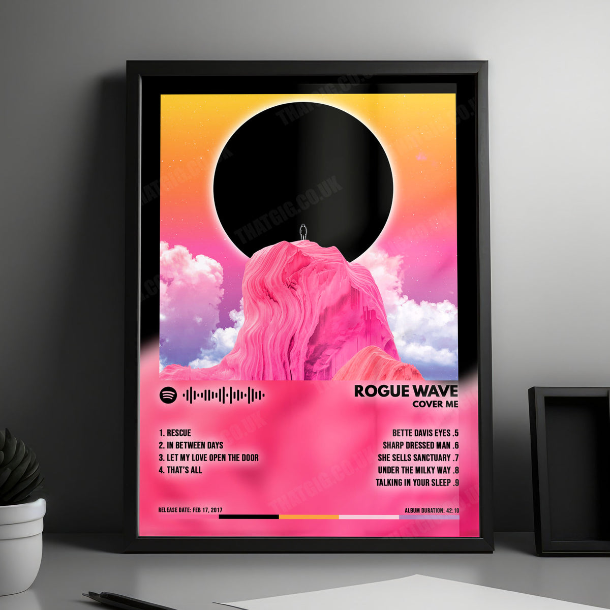 Rogue Wave "Cover Me" Album Cover Poster - with Complete Tracklist