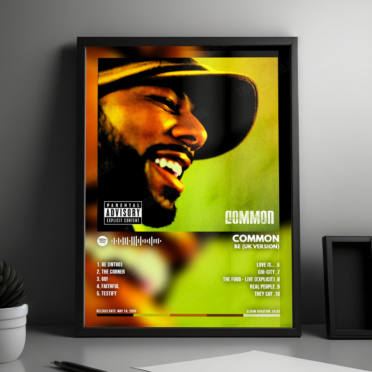 Common "Be " Album Cover Poster - with Complete Tracklist
