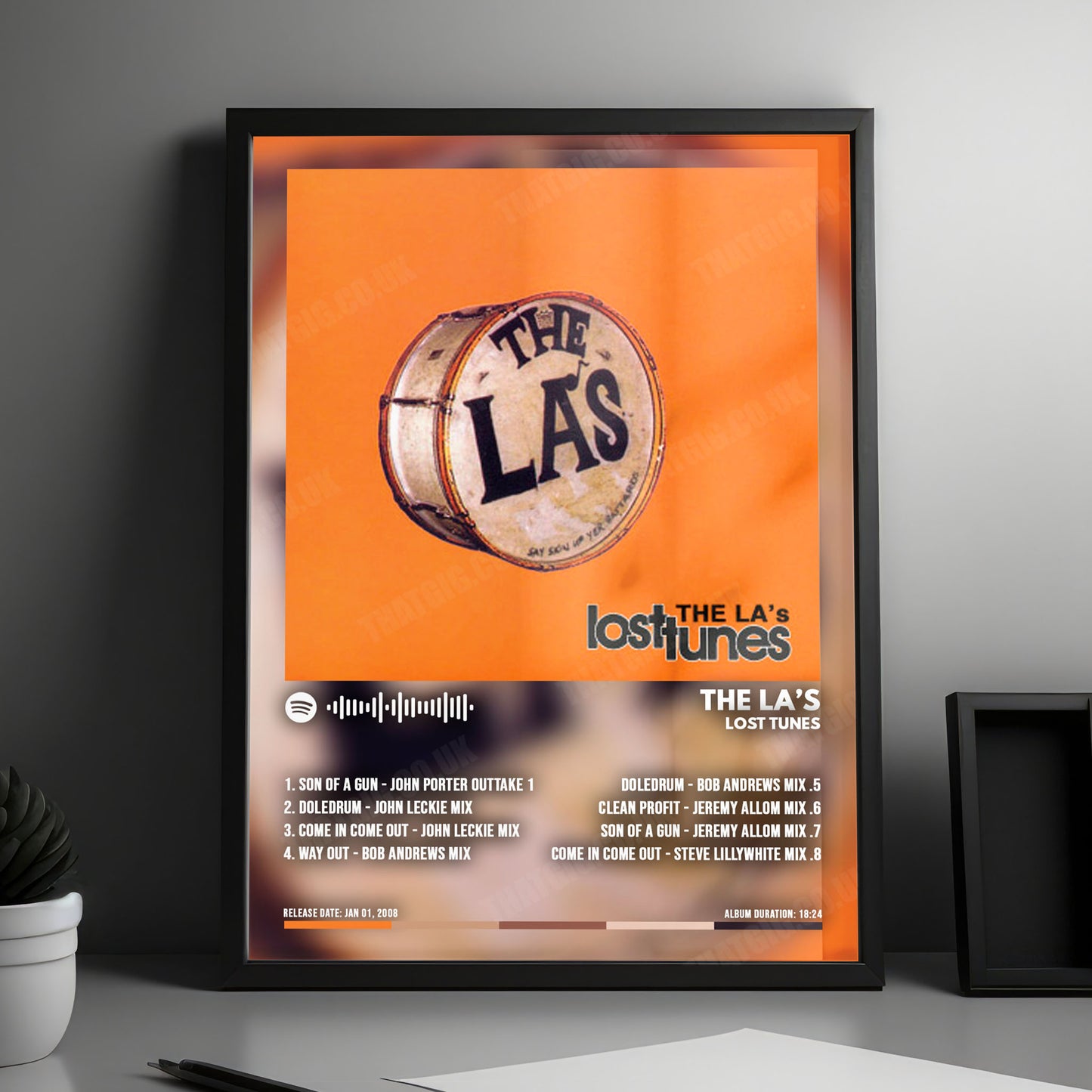The La's "Lost Tunes" Album Cover Poster - with Complete Tracklist
