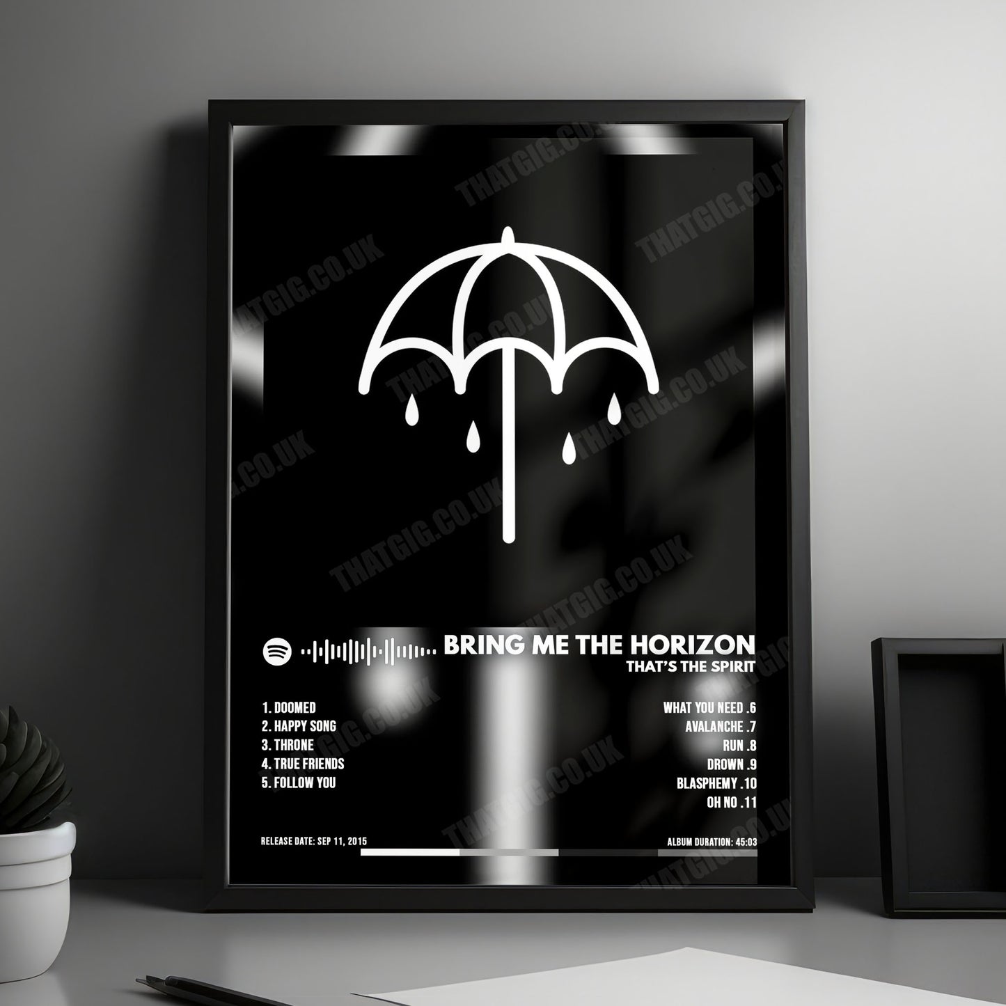 Bring Me The Horizon "That'S The Spirit" Album Cover Poster - with Complete Tracklist