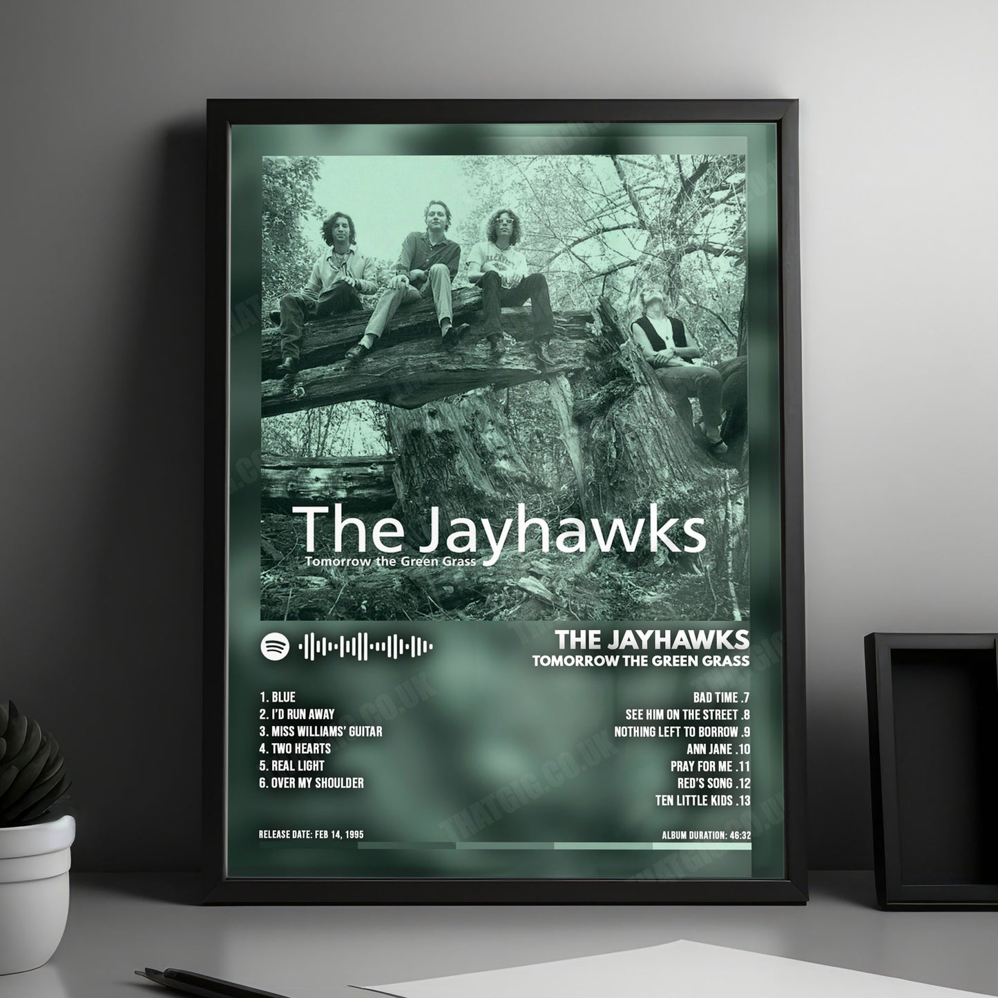 The Jayhawks "Tomorrow The Green Grass" Album Cover Poster - with Complete Tracklist