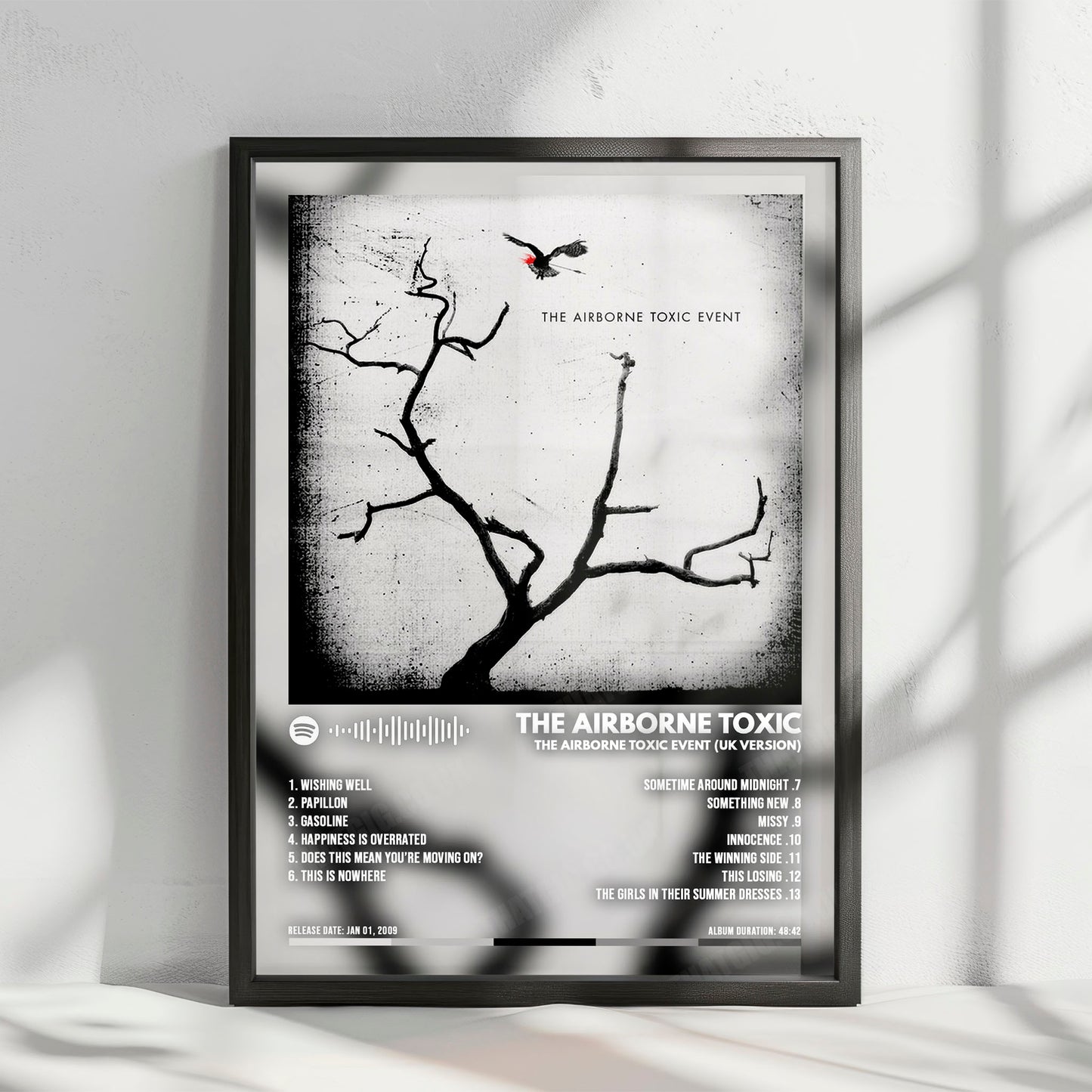 The Airborne Toxic Event "The Airborne Toxic Event" Album Cover Poster - with Complete Tracklist