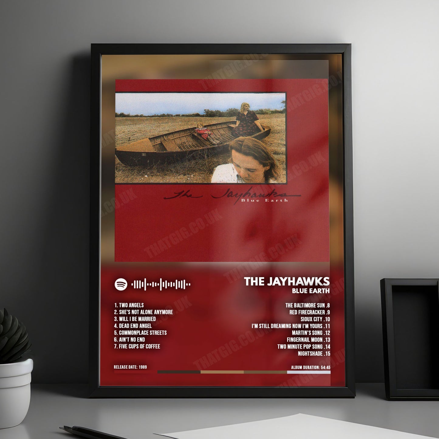 The Jayhawks "Blue Earth" Album Cover Poster - with Complete Tracklist