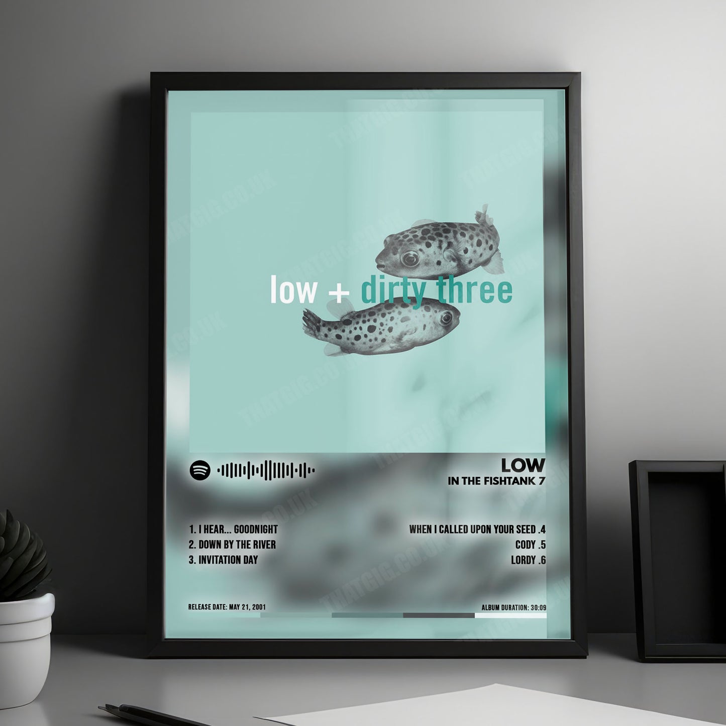 Low "In The Fishtank 7" Album Cover Poster - with Complete Tracklist