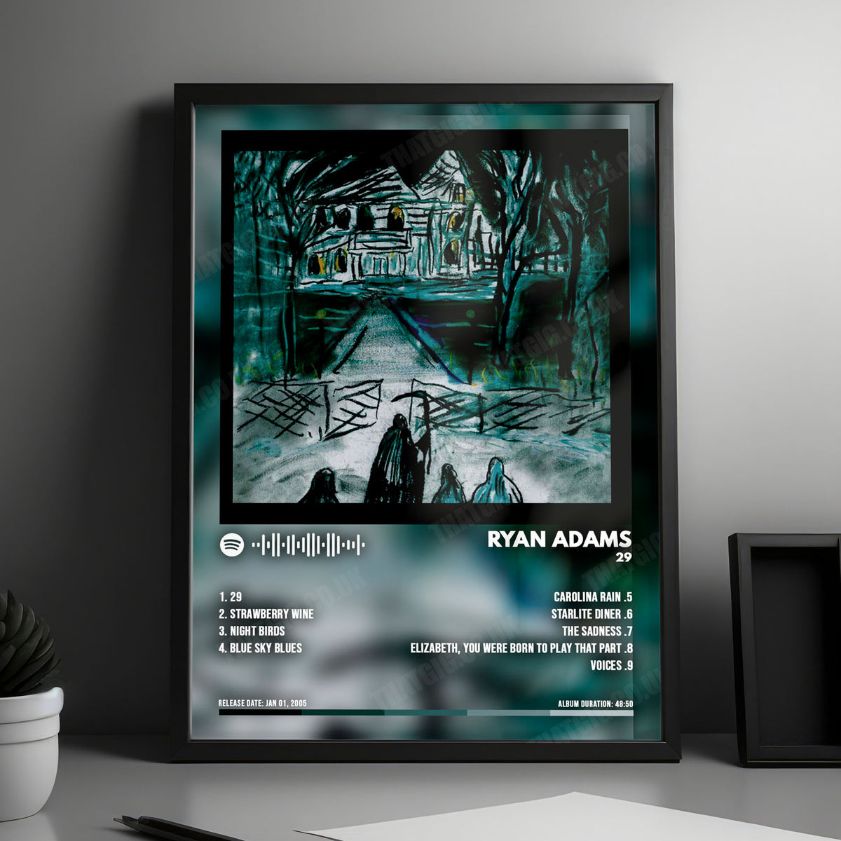 Ryan Adams "29" Album Cover Poster - with Complete Tracklist