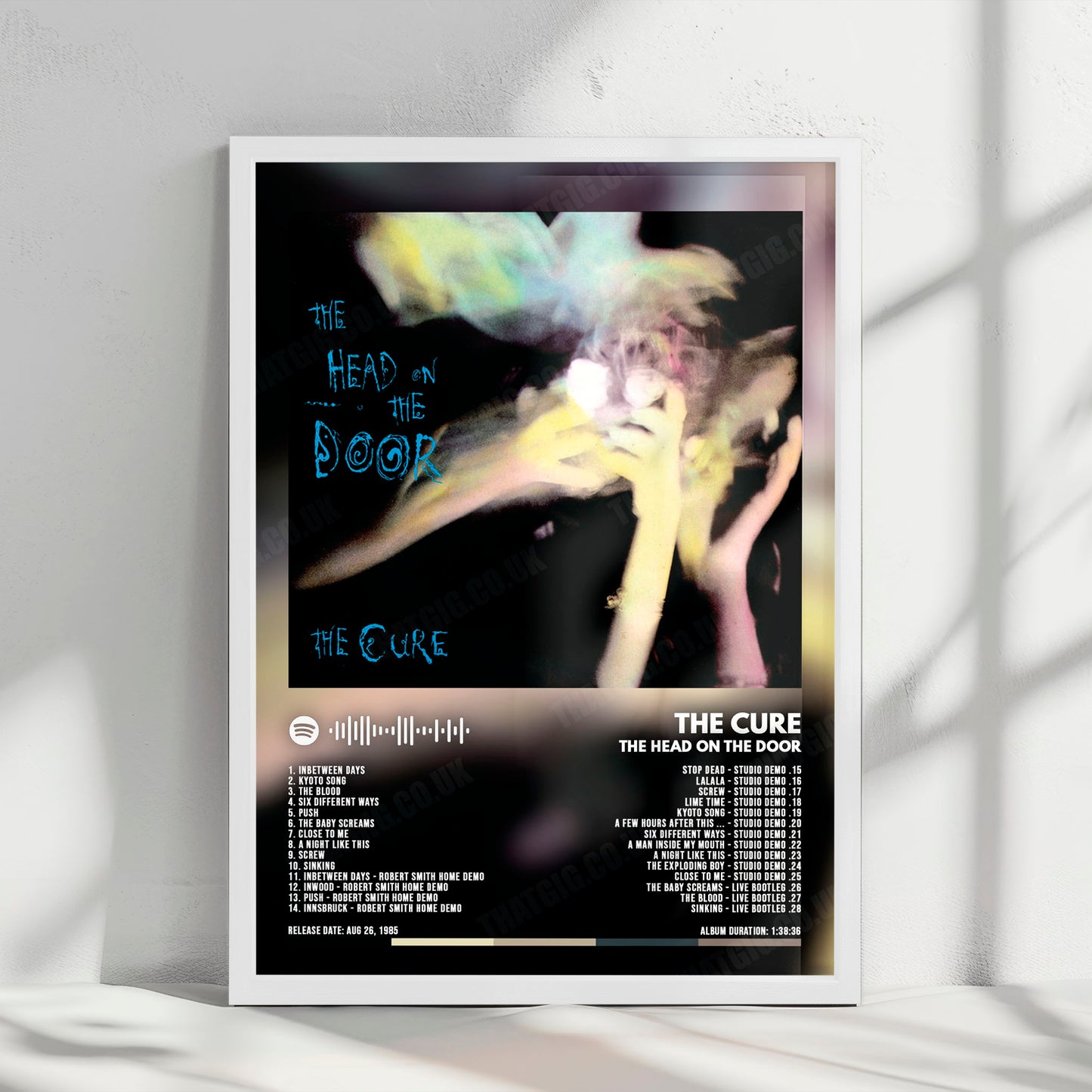 The Cure "The Head on the Door" Album Cover Poster - with Complete Tracklist