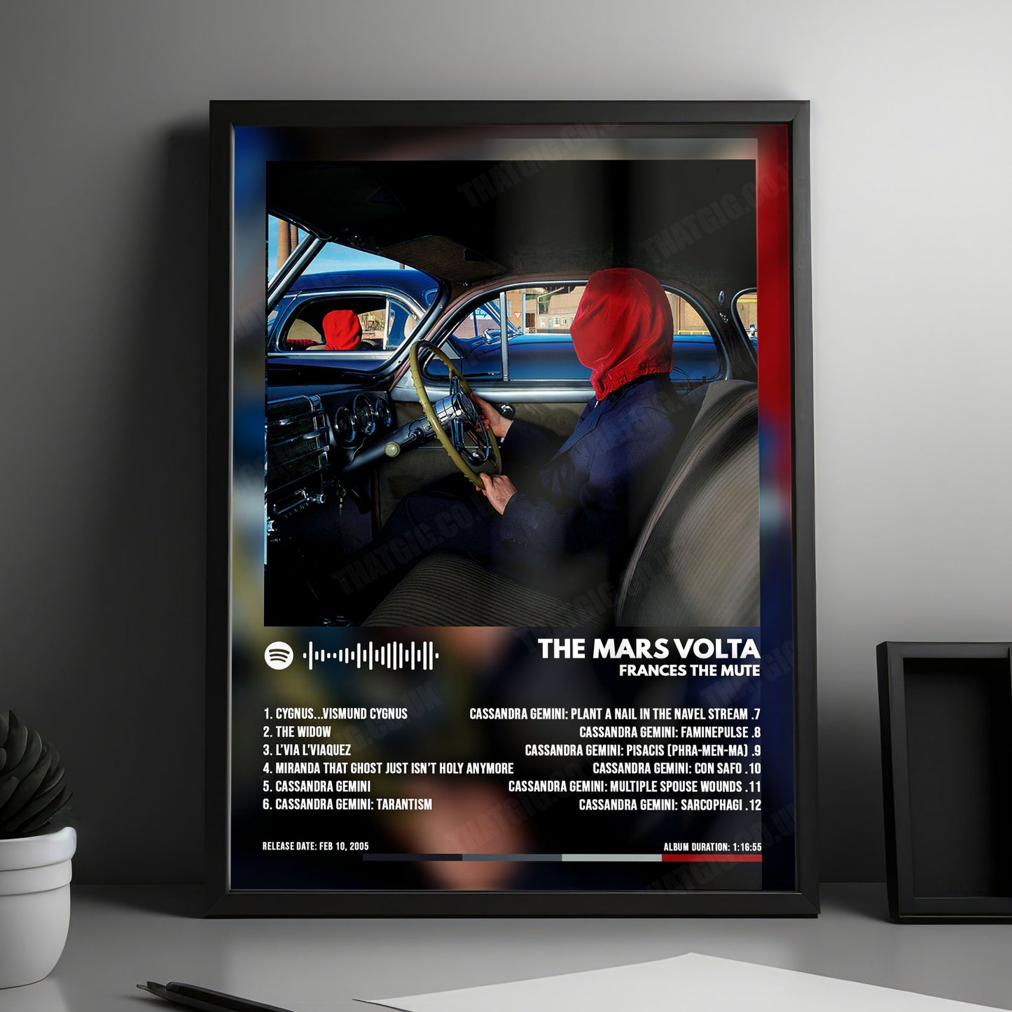 The Mars Volta "Frances the Mute " Album Cover Poster - with Complete Tracklist