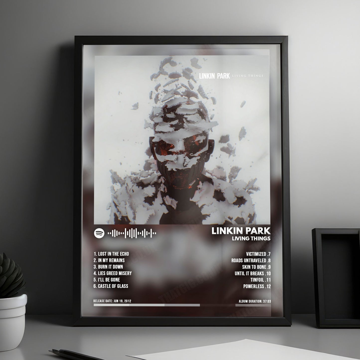 Linkin Park "Living Things" Album Cover Poster - with Complete Tracklist