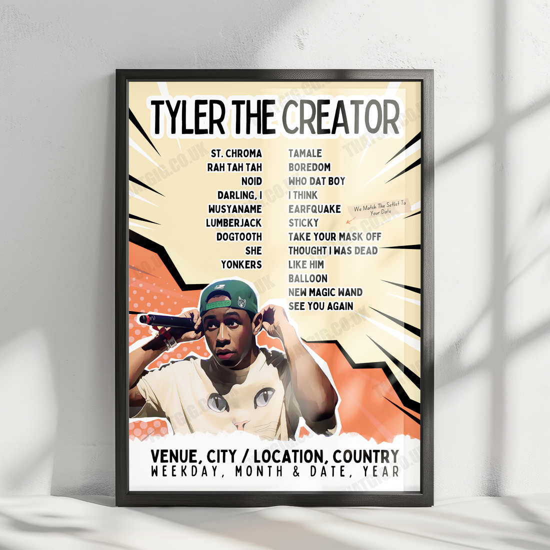Relive Tyler, The Creator’s Best Live Moments with Our Exclusive Setlist Posters