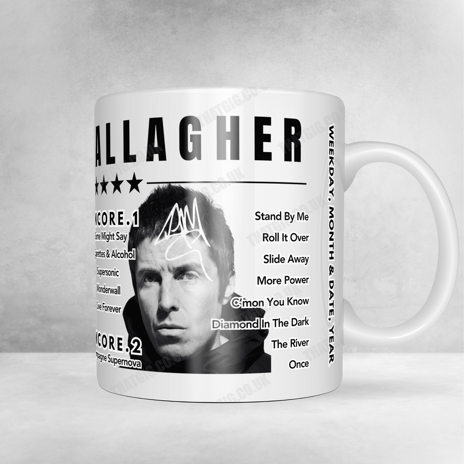 Setlist Printed Mugs