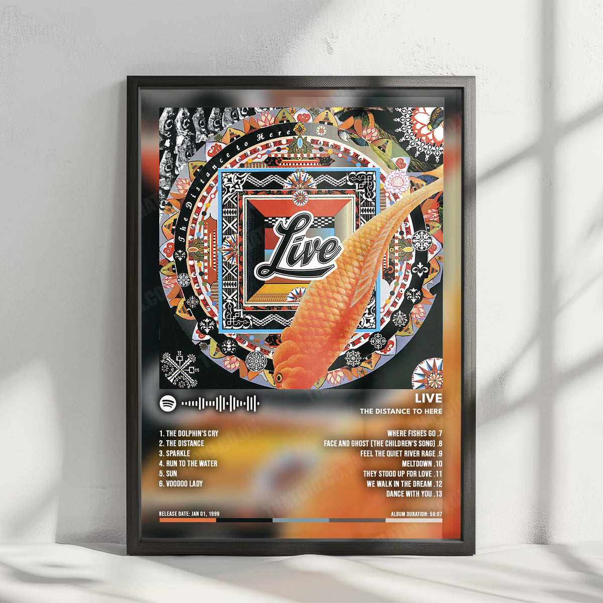 Live album cover poster