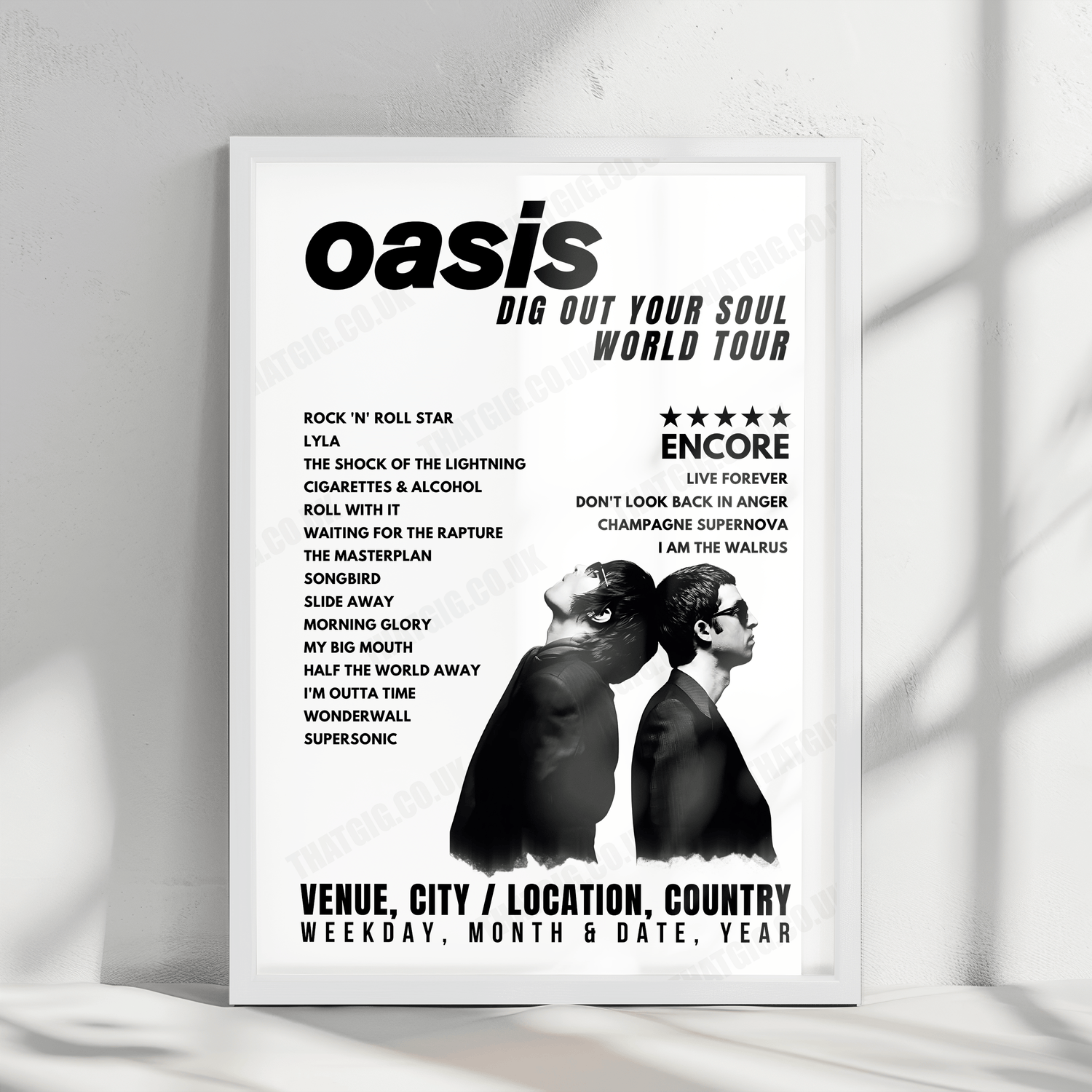 Oasis Posters - That Gig