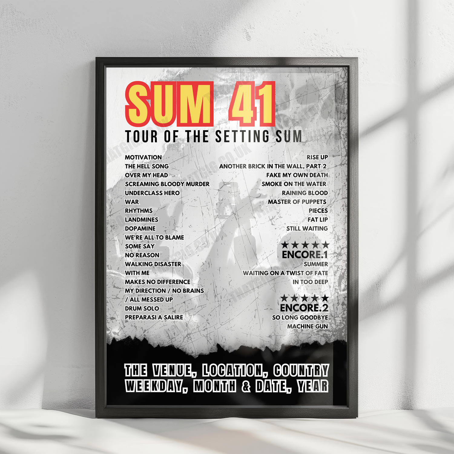SUM 41 Memorabilia