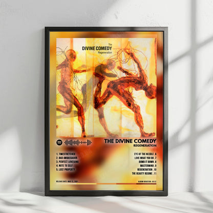 The Divine Comedy "Regeneration" Album Cover Poster - with Complete Tracklist