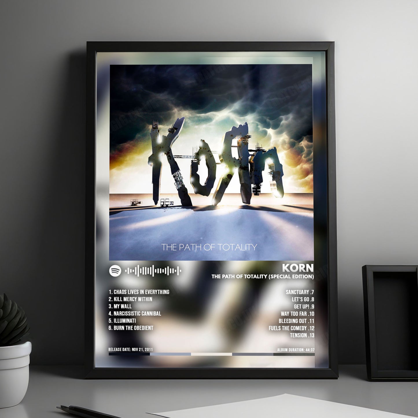 Korn "The Path of Totality" Album Cover Poster - with Complete Tracklist