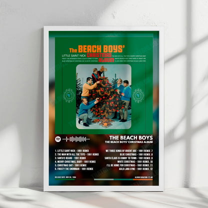 The Beach Boys "The Beach Boys' Christmas Album" Album Cover Poster - with Complete Tracklist