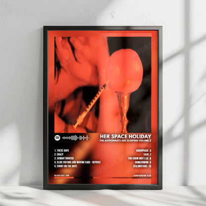 Her Space Holiday "The Astronauts are Sleeping Volume 2" Album Cover Poster - with Complete Tracklist