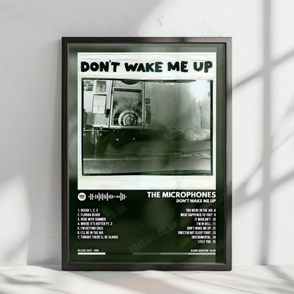 The Microphones "Don't Wake Me Up" Album Cover Poster - with Complete Tracklist