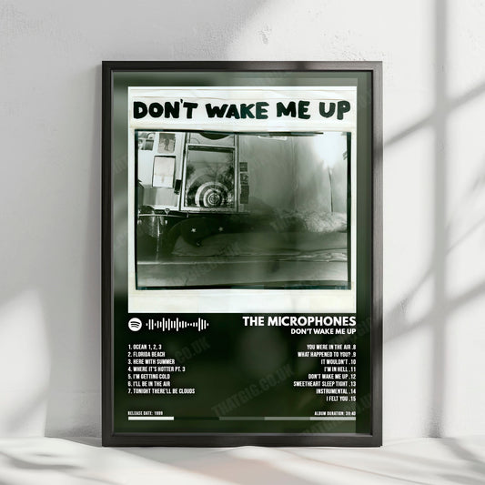 The Microphones "Don't Wake Me Up" Album Cover Poster - with Complete Tracklist