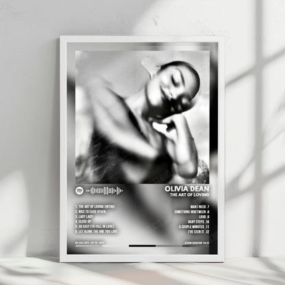 Olivia Dean "The Art of Loving" Album Cover Poster - with Complete Tracklist