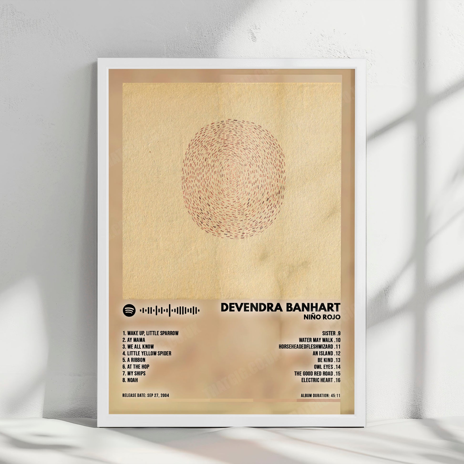 Devendra Banhart "Niño Rojo" Album Cover Poster - with Complete Tracklist