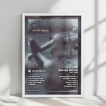 Sun Kil Moon "Tiny Cities" Album Cover Poster - with Complete Tracklist