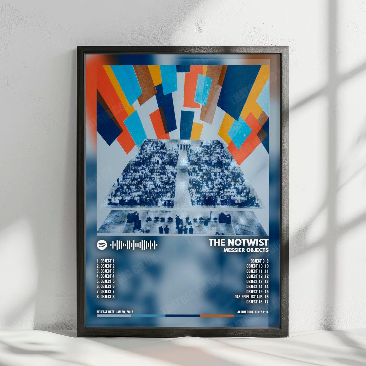 The Notwist "Messier Objects" Album Cover Poster - with Complete Tracklist