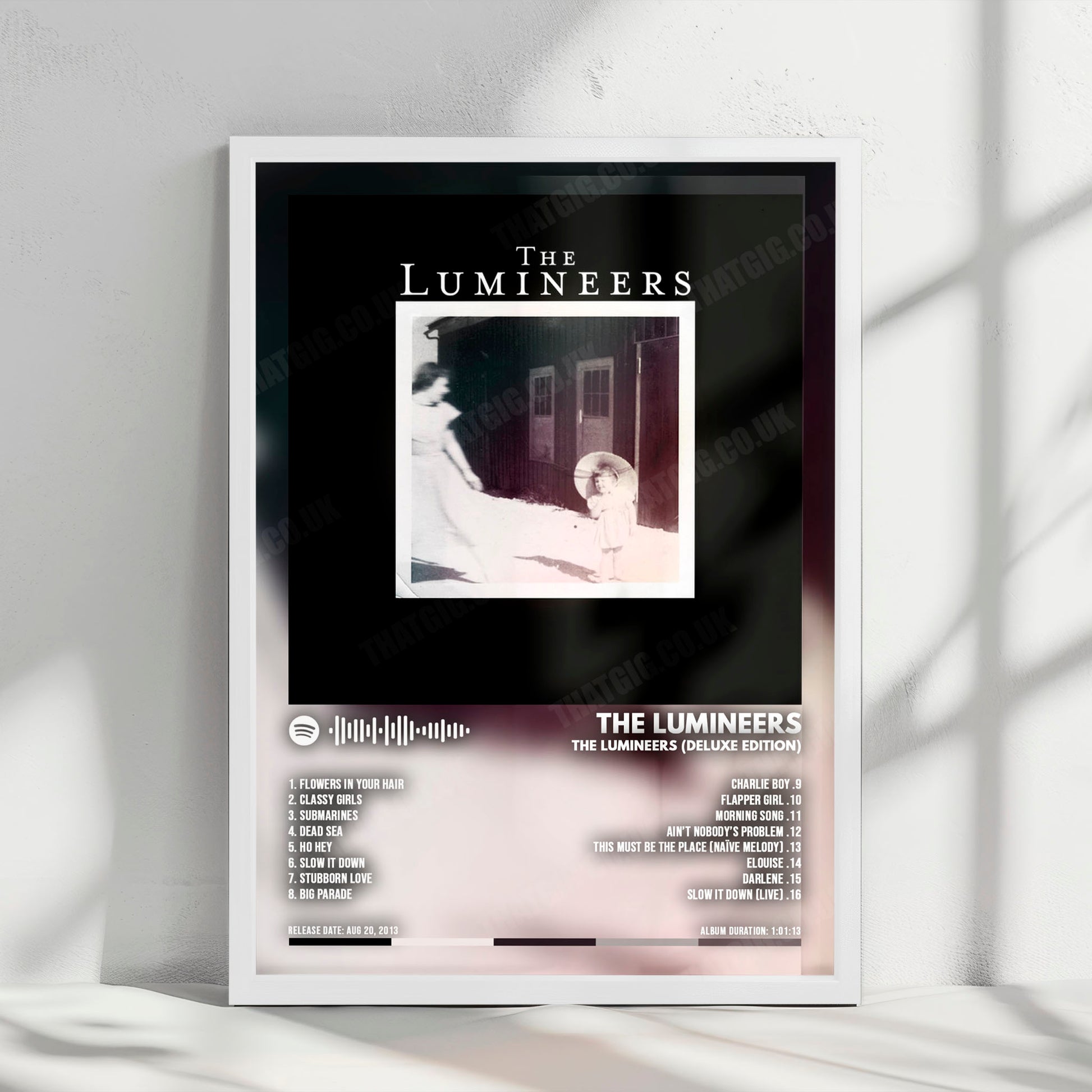 The Lumineers "The Lumineers (Deluxe Edition)" Album Cover Poster - with Complete Tracklist