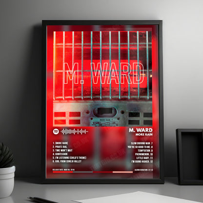M. Ward "More Rain" Album Cover Poster - with Complete Tracklist