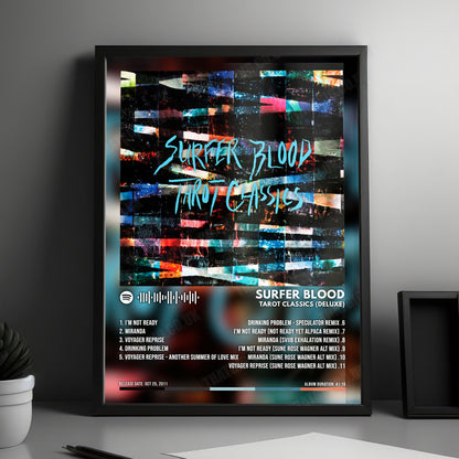Surfer Blood "Tarot Classics (Deluxe)" Album Cover Poster - with Complete Tracklist
