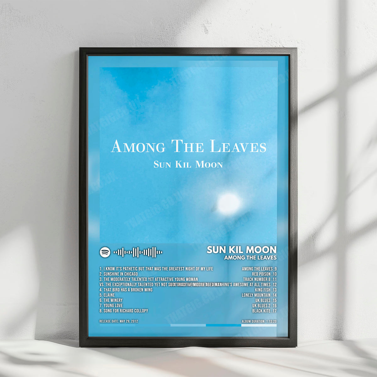 Sun Kil Moon "Among the Leaves" Album Cover Poster - with Complete Tracklist