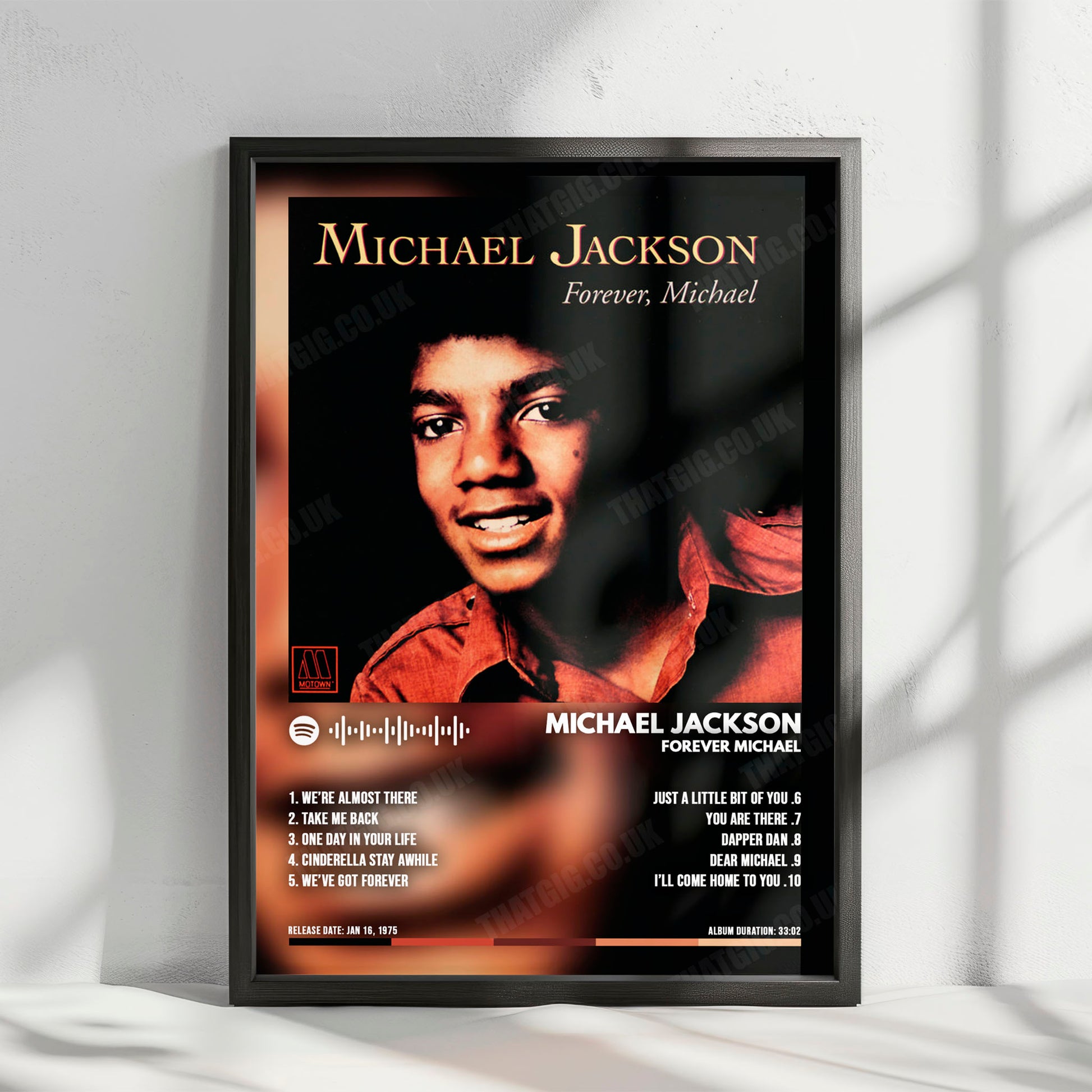 Michael Jackson "Forever Michael" Album Cover Poster - with Complete Tracklist