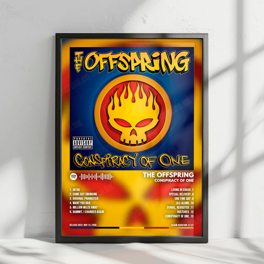 The Offspring "Conspiracy of One " Album Cover Poster - with Complete Tracklist