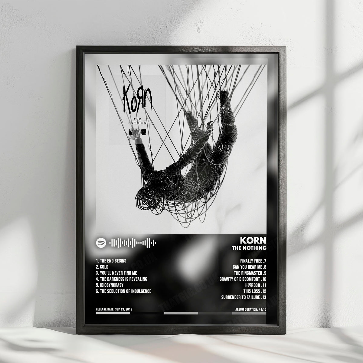 Korn "The Nothing" Album Cover Poster - with Complete Tracklist