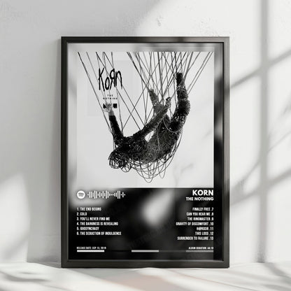 Korn "The Nothing" Album Cover Poster - with Complete Tracklist
