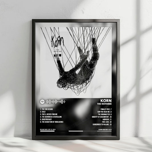 Korn "The Nothing" Album Cover Poster - with Complete Tracklist