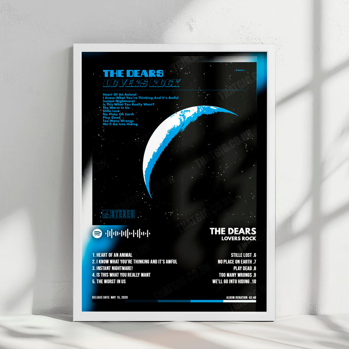 The Dears "Lovers Rock" Album Cover Poster - with Complete Tracklist