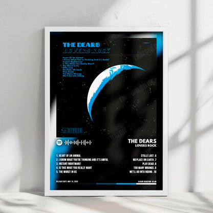 The Dears "Lovers Rock" Album Cover Poster - with Complete Tracklist