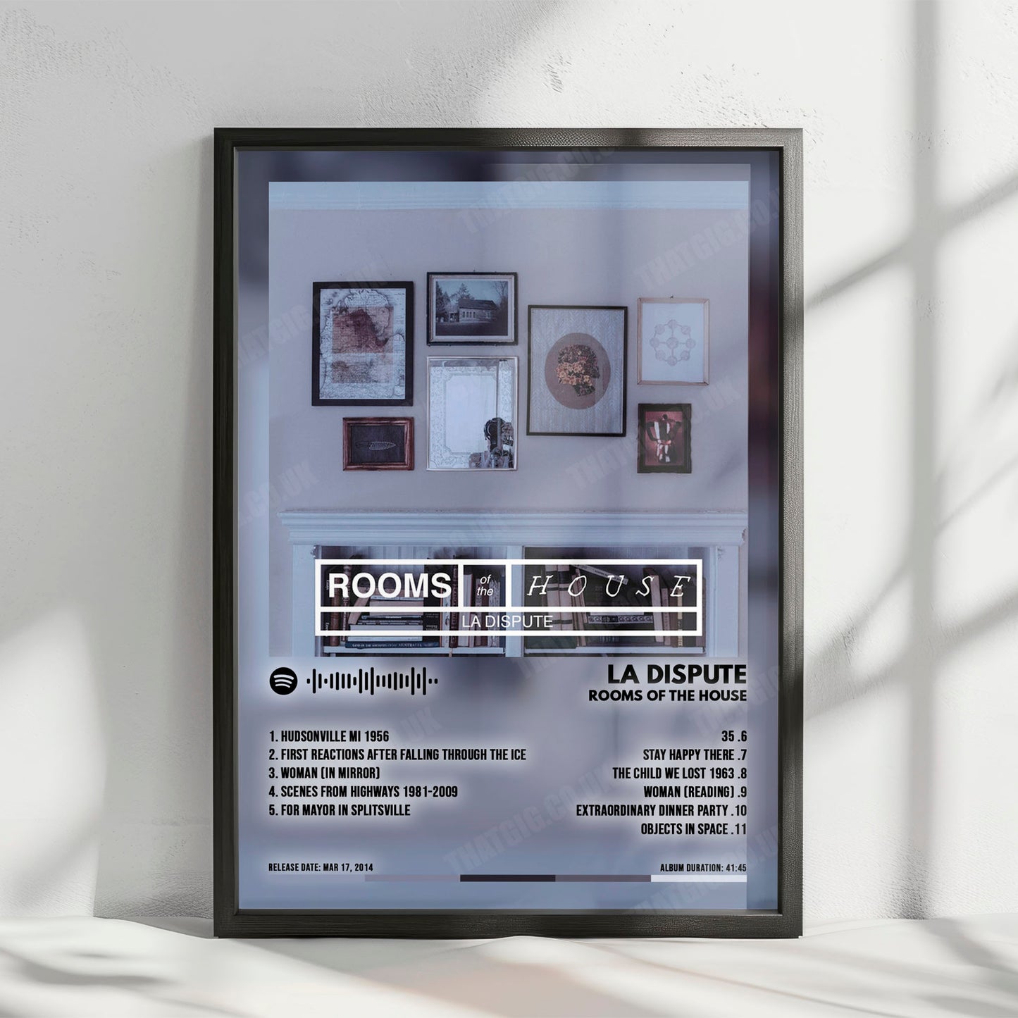 La Dispute "Rooms of the House" Album Cover Poster - with Complete Tracklist