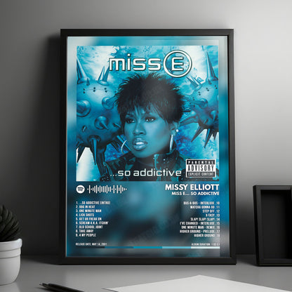 Missy Elliott "Miss E... So Addictive" Album Cover Poster - with Complete Tracklist