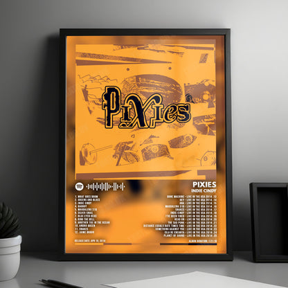 Pixies "Indie Cindy" Album Cover Poster - with Complete Tracklist