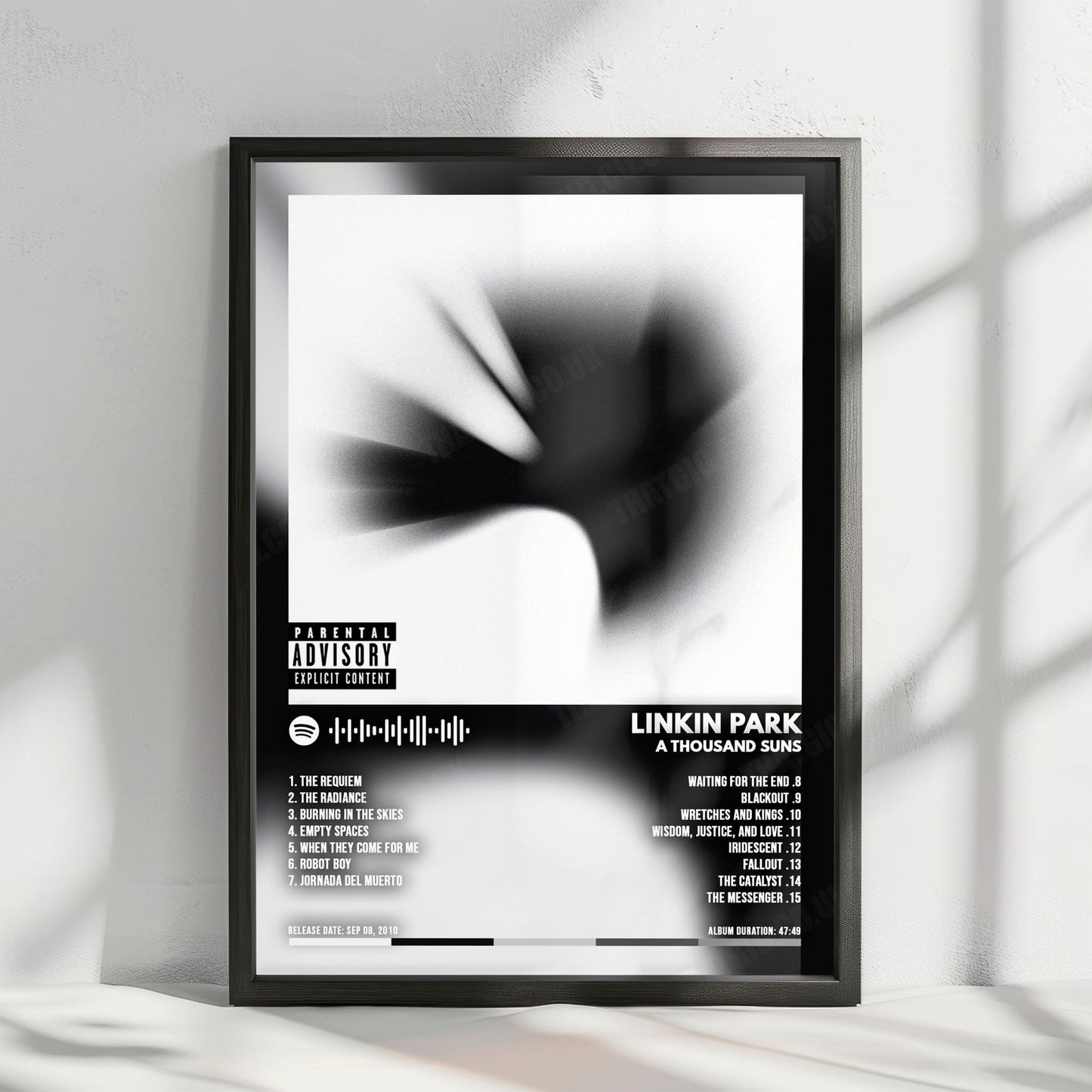 Linkin Park "A Thousand Suns" Album Cover Poster - with Complete Tracklist